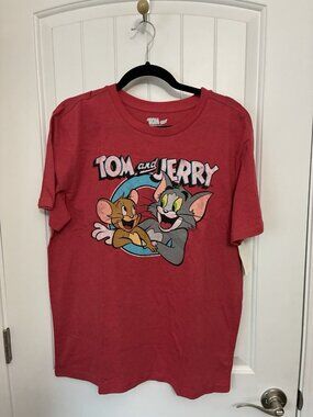 Tom and Jerry Tee In Red Size Large